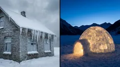 Why a Snow House Is Warmer Than a Brick One at –40°C: A Scientific Explanation